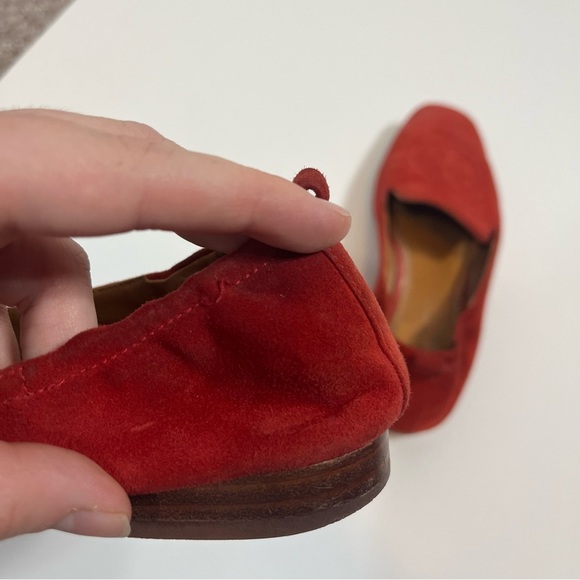 Tory Burch Leigh Loafers Tomato Red Size 6 - Picture 7 of 11